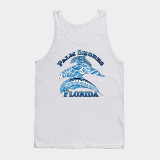 Palm Shores Florida Vacation Tribal Dolphins Tank Top